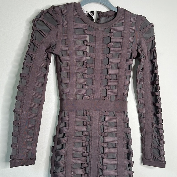 HOUSE OF CB Lola dress in charcoal NWT XS - Picture 2 of 5